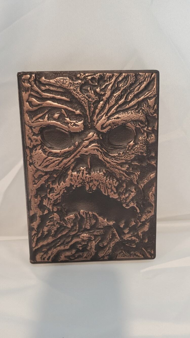 Gothic Skull Embossed Journal Blank Handmade Deckle Paper Horror Notebook